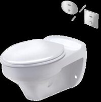 C45017 / CT4802AC  / CT483AC - Bồn cầu treo tường, không két nước, van tự động và van ấn (âm tường)  COTTO AMANDA
