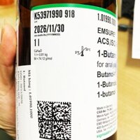 C4H10O  1-Butanol hàng Merck dùng trong thí nghiệm {Chai 1 Lít}