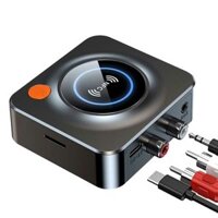 C52 2.4G Wireless Audio Receiver bluetooth 5.1 Adapter Dongle Loseless Sound Hands-free Calling NFC Support TF Card Play