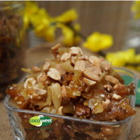 [C63]Mứt chuối xào dừa non 500g, thêm dừa non và chuối ép, hương vị thân quen