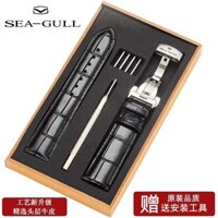 C8 Dây Đeo Đồng Hồ Seagull Nam Da Bò Chính Hãng Bướm Clasp Nữ 819.317/219.328 Tourbillon Series