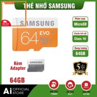 c8bc Thẻ Nhớ MicroSD Samsung 64GB - Class10 - Hàng nhập khẩu - Bảo Hành 5 năm