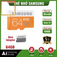 c8bc Thẻ Nhớ MicroSD Samsung 64GB - Class10 - Hàng nhập khẩu - Bảo Hành 5 năm