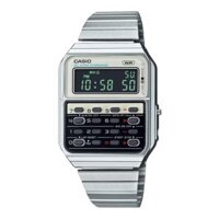 CA-500WE-7BDF | Đồng Hồ Casio | Data Bank | Dây Kim Loại | Có Máy Tính | Pin 5 Năm