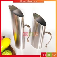 Ca (bình) trà đá inox 1lít, 1.5lít, 2lít, hình ống tre có ngăn đá, tay cầm cán cong