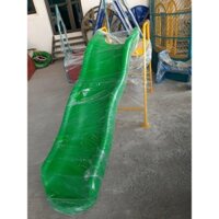 Cả bộ cầu trượt và thang leo loại Máng trượt cao cấp dài 2 mét 20 rộng 65 nặng máng 21kg sẵn hàng gồm cả đế leo