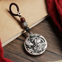 Cá chép koi có thặng dư hàng năm Mặt dây chuyền Đồng mạ điện Bạc Móc khóa Totem Móc khóa Quà tặng Phụ kiện chìa khóa xe hơi