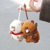 Cá Chép - Móc khóa capybara chuột lang nước choàng khăn thổi bong bóng dễ thương