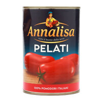 Cà Chua Bóc Vỏ Trái Dài Annalisa Lon 400g