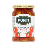 Cà Chua Sấy Khô Ponti Ngâm Dầu Hạt Hướng Dương 280g – Ponti Sun-Dried Tomatoes in Sunflower Oil