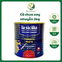 Cà chua xay nhuyễn La Sicillia 3kg, cà chua cô đặc, Tomato Paste