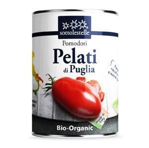 Cà chua Ý hữu cơ bóc vỏ Sottolestelle 400g