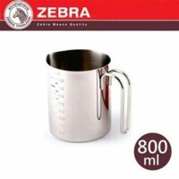 Ca Đánh Sữa - Ca Inox Đong Thể Tích Zebra 112590-800ml