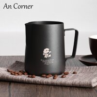 Ca đánh sữa inox 304 ANCORNER  350ml-600ml Bình đánh bọt sữa Tạo Milk Foam cà phê Espresso Latte