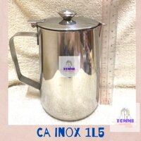 Ca Đánh Sữa Inox 304 Có Nắp 350ml 600ml 1L 1L5 2L.Ca Đựng Nước Có Nắp Ca Trà Đá Inox Pha Chế - Dụng Cụ Pha Chế