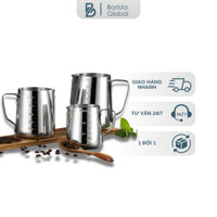 ca đánh sữa inox có vạch chia, Bình đánh bọt sữa tạo Milk Foam 350ml, 550ml, 900ml