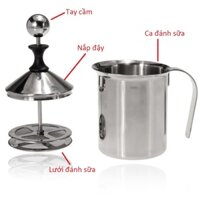 Ca đánh sữa lạnh inox 800ml