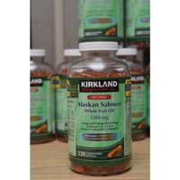 [CA] DATE T4/2027 Dầu cá Omega tổng hợp Kirkland Signature - 320 Viên Alaskan Salmon Whole Fish Oil