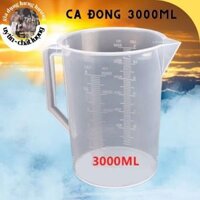 Ca đong dày pha chế cỡ lớn 2500ml, 5000ml có nắp đậy chuyên dụng cụ pha chế trà sữa bartender - Ca 3 lít không nắp