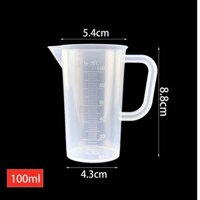 Ca đong | Ly đong chia vạch sắc nét có quai dung tích 100ml