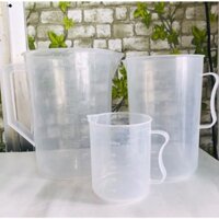 Ca Đong Nhựa Chia Vạch 7 Size 5L 3L 2L 1L 500ML 250ML & Ca 100ML