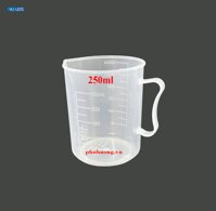 Ca đong nhựa có vạch chia 250ml (nhựa trong)