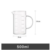 Ca đong thủy tinh có vạch chia dung tích 350 - 500 - 1000ml - 500ml