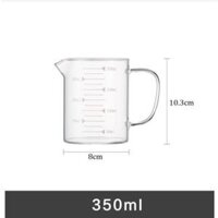 Ca đong thủy tinh có vạch chia dung tích 350 - 500 - 1000ml - 350ml