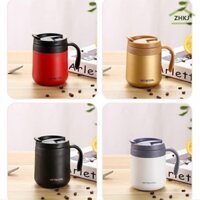 ca giữ nhiệt cao cấp có quai , nắp bật 450 ml