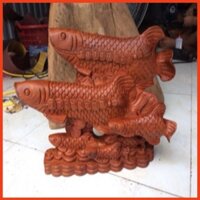 Cá gỗ hương đá cá kim  Long vượt vũ môn kt 35 20 10