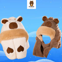 Cá Heo 3 Trong 1 Khăn Mũ Cá Heo 3 Trong 1 Sang Trọng Khăn Nón Mềm Sang Trọng Mũ Sáng Tạo Mũ Đi Xe Đạp Mũ Ấm Quà Tặng Cho Trẻ Em Quà Tặng Giáng Sinh Quà Tặng Sinh Nhật