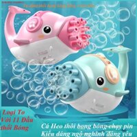 Cá heo thổi bong bóng, máy thổi bong bóng xà phòng vui nhộn đáng yêu giá tốt nhất