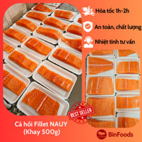 Cá hồi Fillet NAUY (khay 500g) [Hỏa tốc HCM]