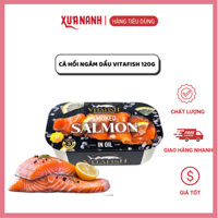 Cá Hồi Hun Khói Ngâm Dầu Đóng Hộp Hiệu Vitafish 120g - Thơm Ngon, Dinh Dưỡng, Tiện Lợi