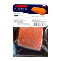 Cá hồi phi lê cắt khúc đông lạnh Tôn Phúc Nhiên khay 200g (1 Khay)