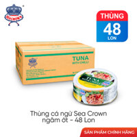 Cá hộp Sea Crown cá ngừ sốt ớt (NK Thái Lan) - Thùng 48 lon