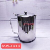 CA INOX CÓ NẮP DUNG TÍCH 2L