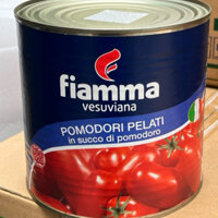 Cà lột 2,5kg - Cà chua nguyên trái lột vỏ 2,5kg fimma nk Ý
