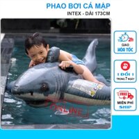 Cá Mập Bơm Hơi Khổng Lồ, Phao Cá Mập, Đồ Chơi Bơm Hơi Chính Hãng Intex 57525
