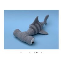 Cá mập đầu búa thú bông móc len