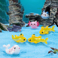 Cá mập thu nhỏ cá heo Mô hình màu đen Đồ trang trí nhỏ Sea World Finding Nemo Cua nhựa mini
