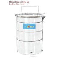 Cà mên 4 ngăn inox (cao 9-6-6-4cm)