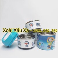 cà mên cơm 3 tầng inox hoạt hình đoraemon tiện lợi mang cơm, đồ ăn