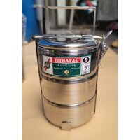 Cà mên đựng cơm Inox 430 ba ngăn với kiểu dáng nhỏ gọn, tiện dụng. Size 10cm 12cm 14cm.