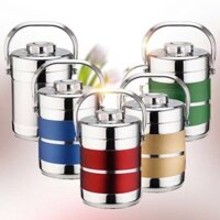 Cà Men Giữ Nhiệt 1L9 Siêu Lớn Inox 2 Lớp Hộp Đựng Cơm 3 Tầng Không Gỉ Sét