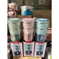 Cà mên giữ nhiệt inox Tedeme cao cấp size lớn 2 lit có ron chống tràn