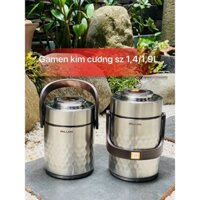 cà mên giữ nhiệt kiểu kim cương cao cấp