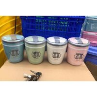 Cà mên-Hộp đựng cơm giữ nhiệt 3 ngăn kèm muỗng(1 thùng 12 cái)