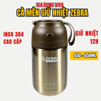 Cà Mên Inox Giữ Nhiệt 650ml – Chống Rò Rỉ, Giữ Nhiệt Lên Đến 12 Giờ, Chất Liệu Inox Cao Cấp, Thiết Kế Tiện Dụng VIVA