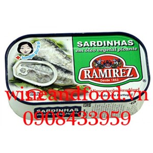 Cá mòi ngâm dầu vị cay Ramirez 125g